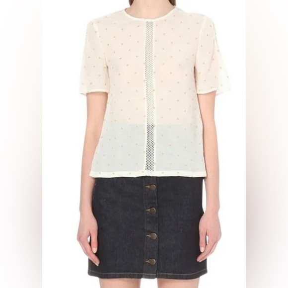 2 MAJE tops / blouses with stars ⭐️ Sz 1 & 2 / XS - Picture 14 of 14